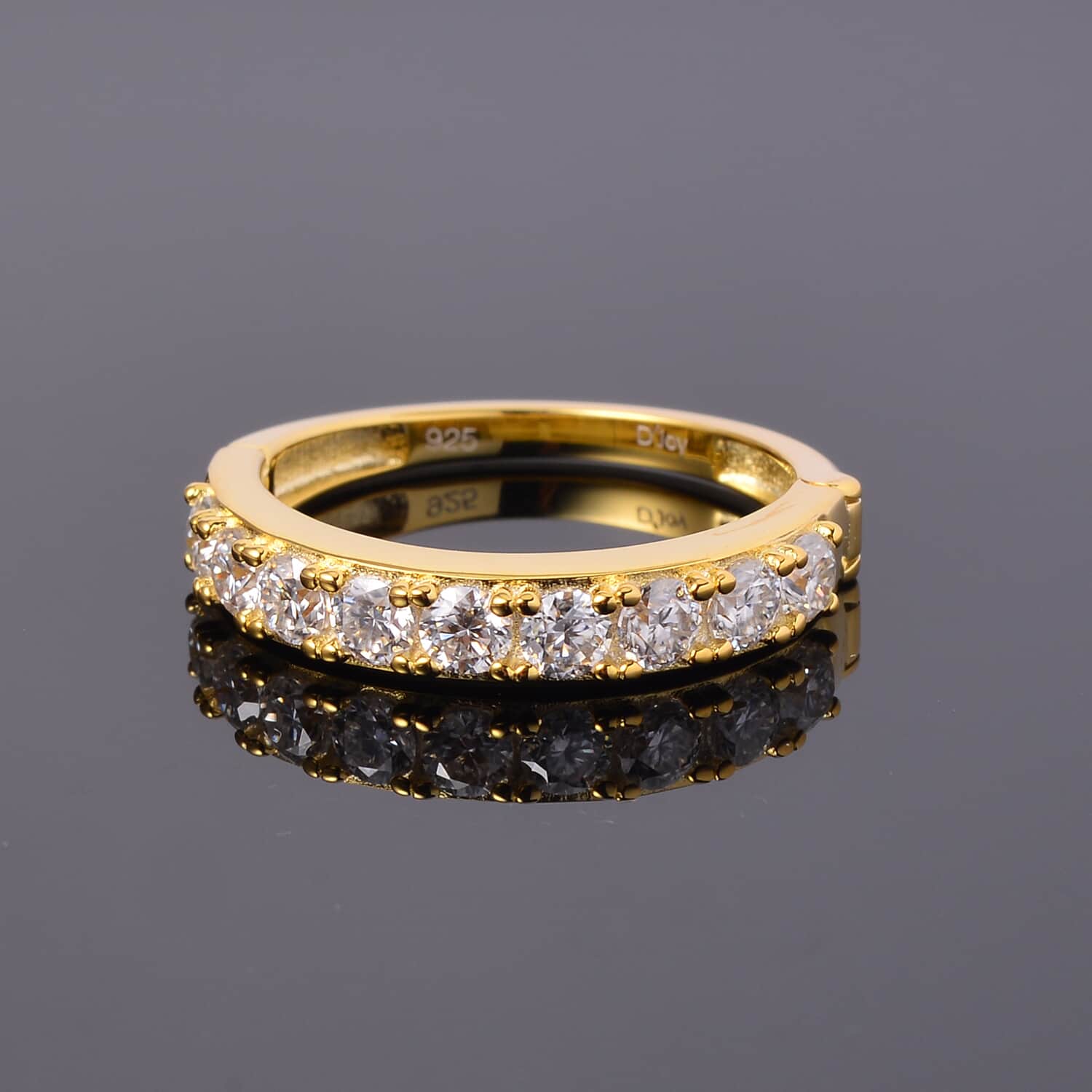 Moissanite Round Eternity Band Ring for Women, Size 9 E452160