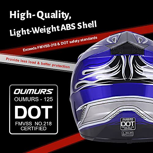 Off-Road Motorcycle Helmet with Goggle, Gloves & Mask V369861