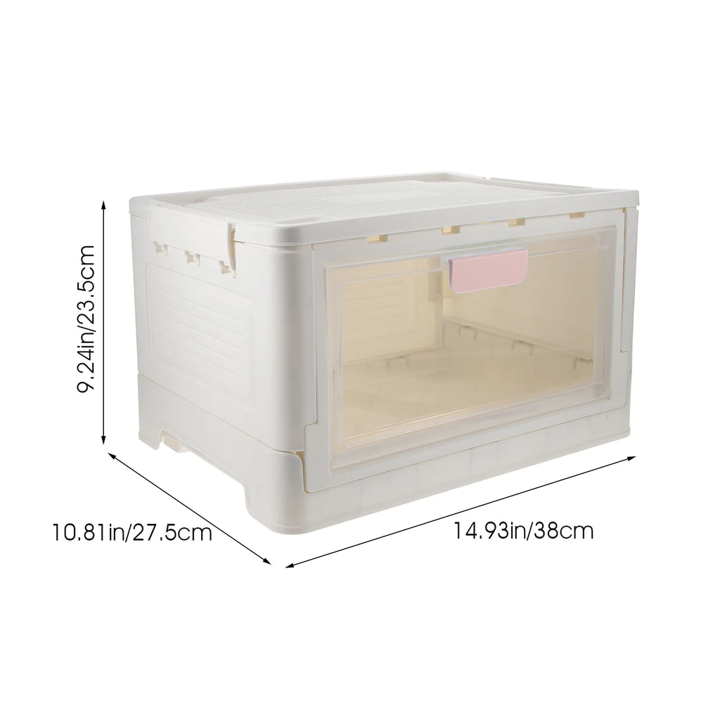 Collapsible Storage Bins with Lids Heavy Duty Pink I685