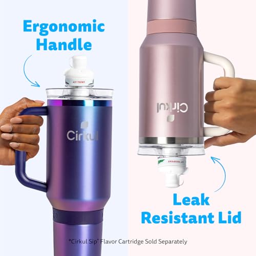 40oz Stainless Steel Tumbler with Handle, Double-Wall Insulated T7917