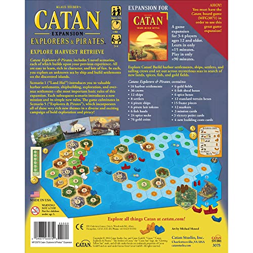 Explorers and Pirates Board Game Expansion for Adults and Family K264
