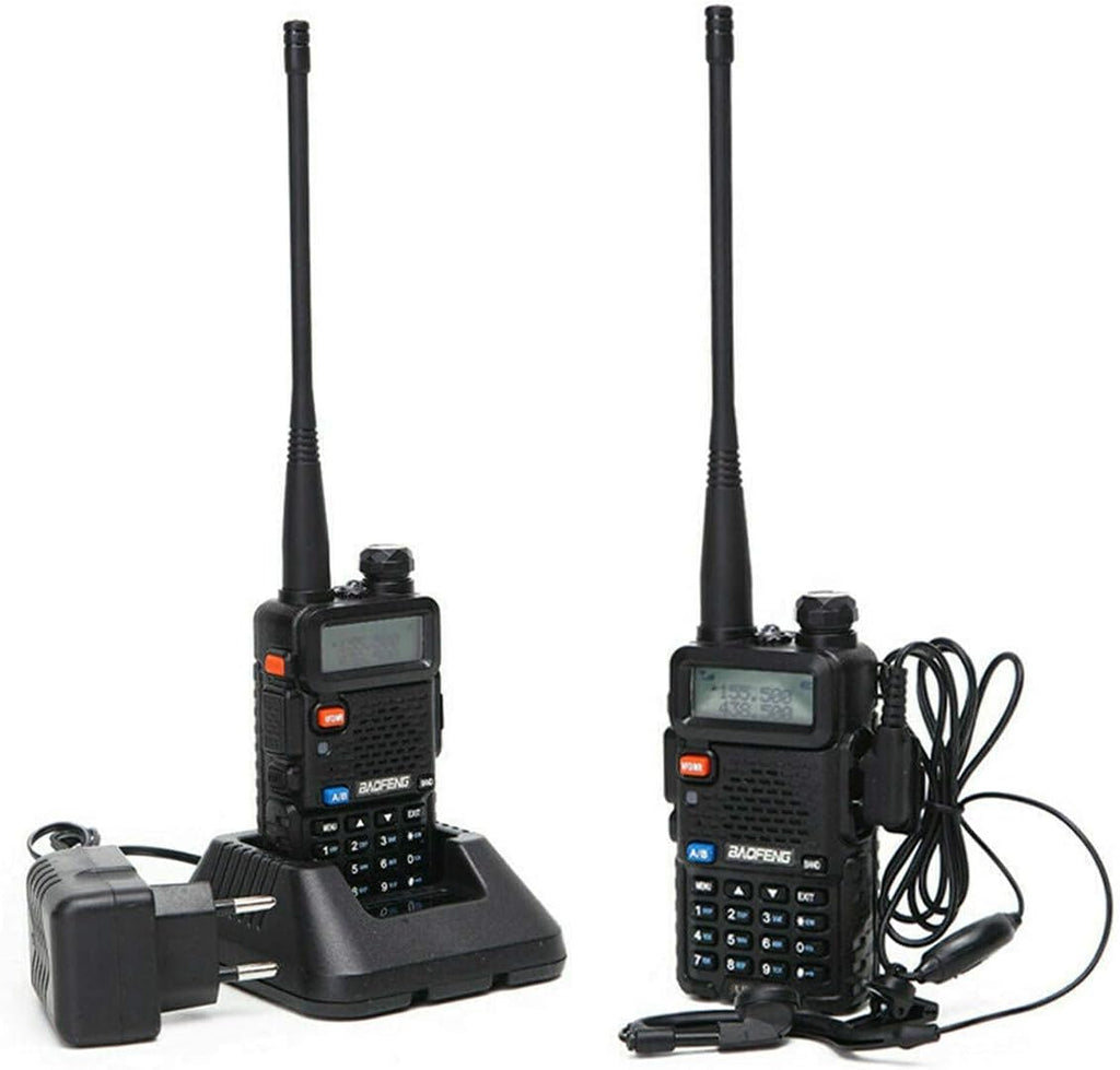 2 Pack Two Way Radio Portable Rechargeable Long Range Handheld Walkie Talkie with 771 Antenna H3631