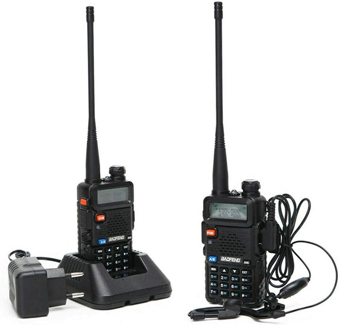 2 Pack Two Way Radio Portable Rechargeable Long Range Handheld Walkie Talkie with 771 Antenna H3631