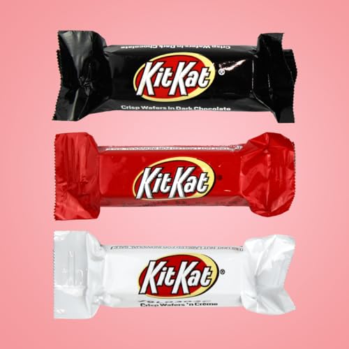 Miniatures Assorted Chocolate and White Creme Wafer Candy Bars, Individually Wrapped, 2lb W367259