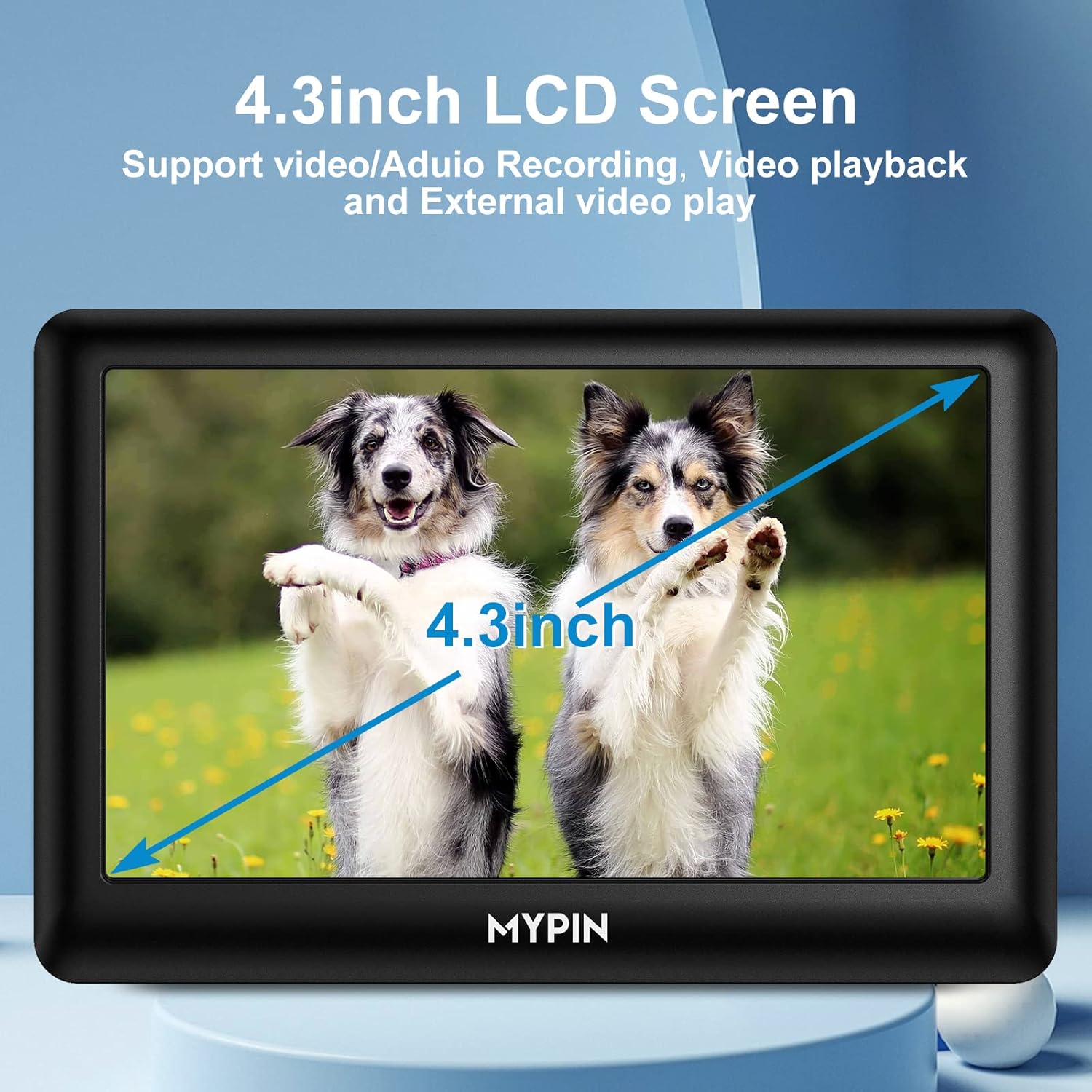 4.3" AV Video Capture Box, Analog to Digital Converter for VHS, HI8, Camcorder S432