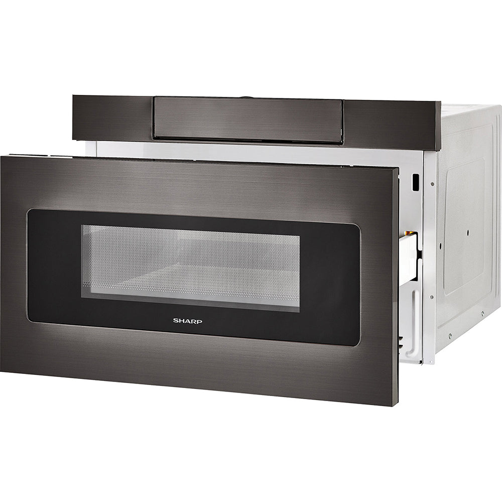 24" 1.2 cu. ft. 950W Microwave Drawer Oven, Black Stainless Steel B781801