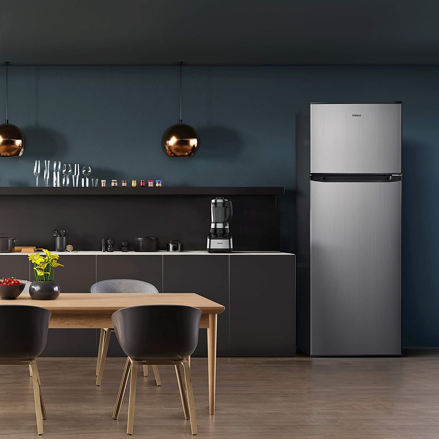 Top Freezer Refrigerator, Frost Free, Stainless Look K836440