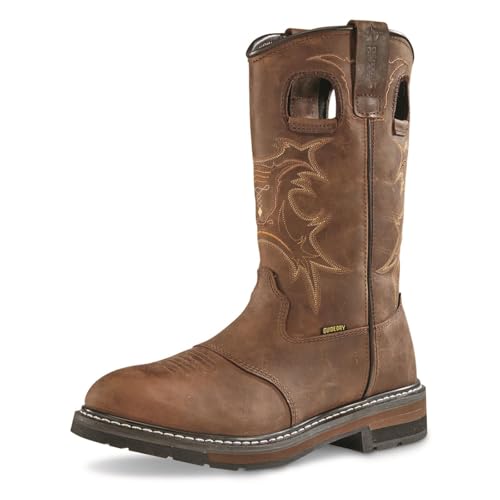 Men's Leather Waterproof Western Work Boots P423