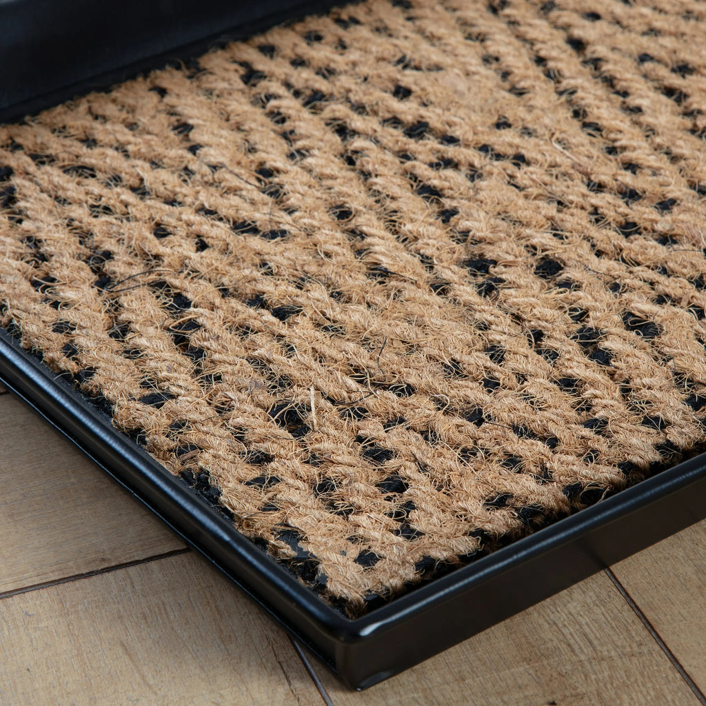 Metal Boot Tray with Coir Insert B7097