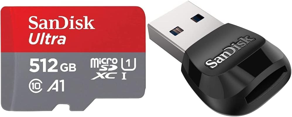 512GB microSDXC UHS-I Memory Card with Adapter, 120MB/s, 2-Pack T72315