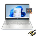 HP 15.6'' FHD IPS Micro-Edge Laptop, AMD 6-Core Ryzen 5 5500U (Beat Core i5-10400F), 32GB RAM, 1TB PCIe SSD, USB-C, HDMI, SD Reader, WiFi, Full Size KB, M-ytrix HDMI Cable, Win 11