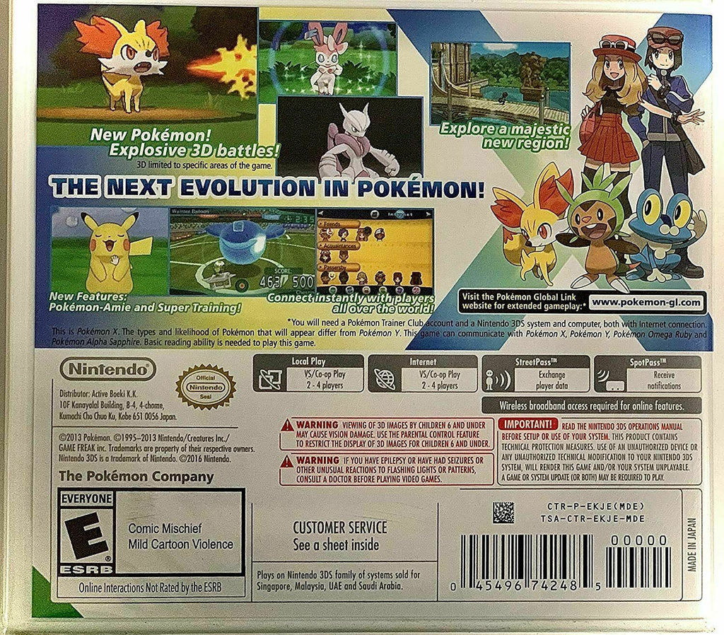 Nintendo 3DS Game - Pokemon X Edition F8905