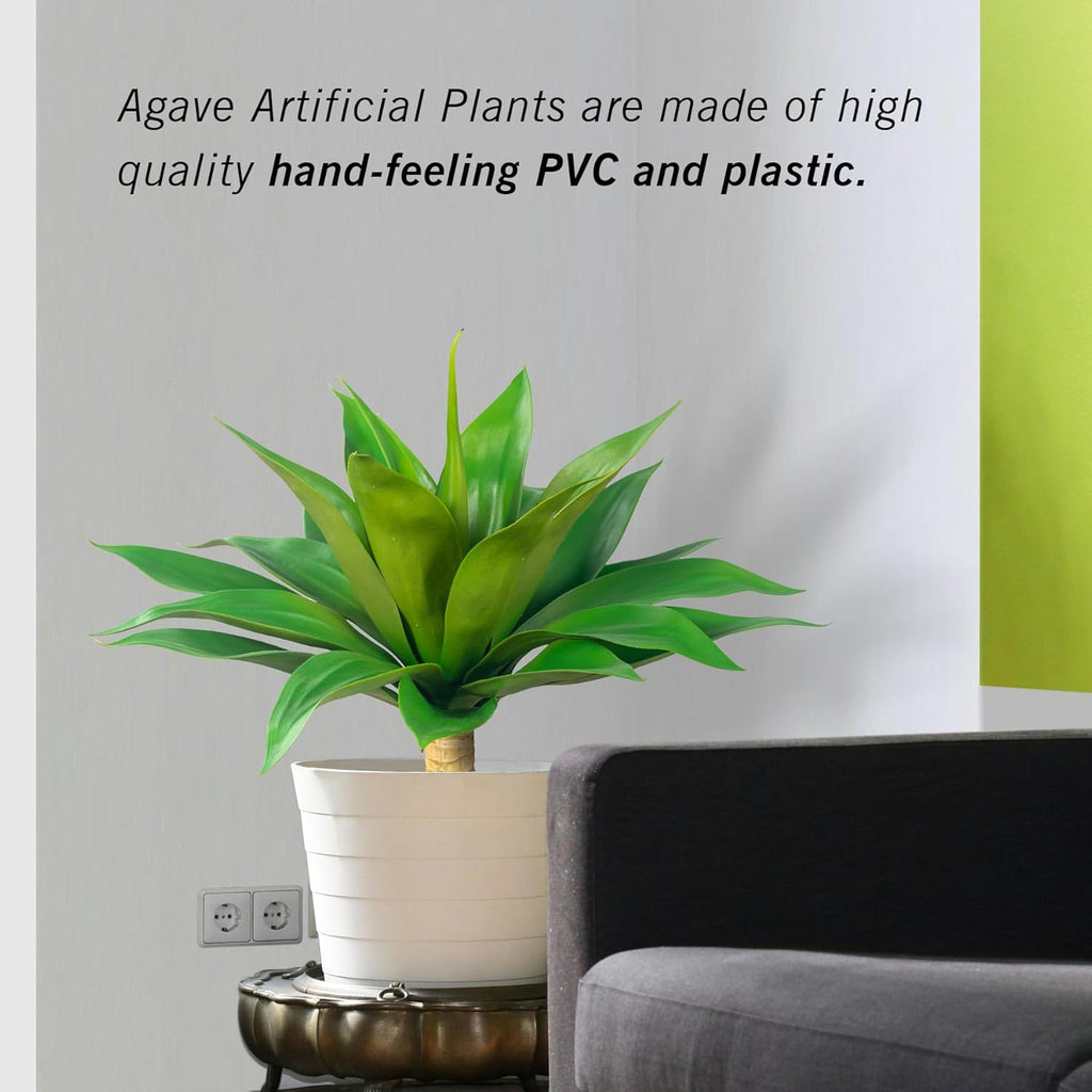 Large UV Resistant Artificial Agave Plants for Indoor Outdoor Decor (2 Pack, 28") X4433