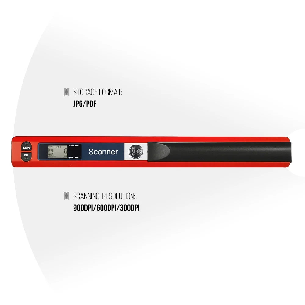 Portable Handheld Scanner A4 Size 900DPI with LCD Display B145069