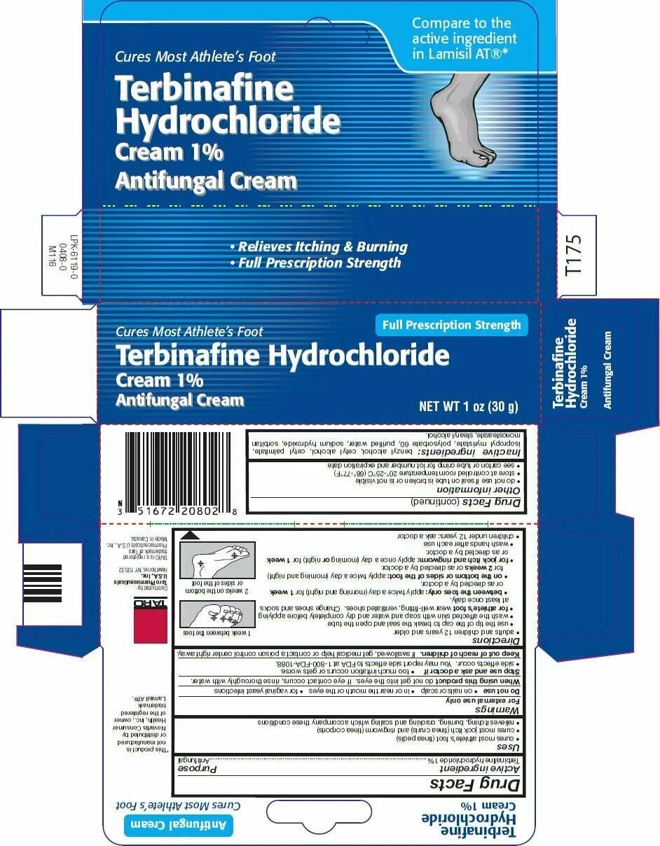 Terbinafine Hydrochloride Cream 1% 1 oz, Pack of 3 X59622