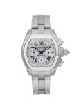 Cartier Roadster XL Steel Silver Dial Automatic Men Watch W62019X6