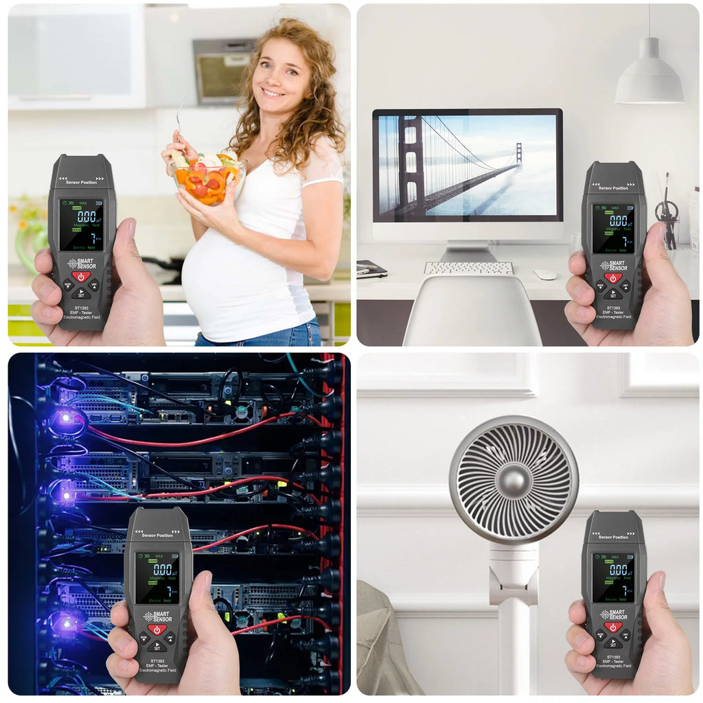 EMF Meter Handheld Digital LCD Radiation Tester I1103