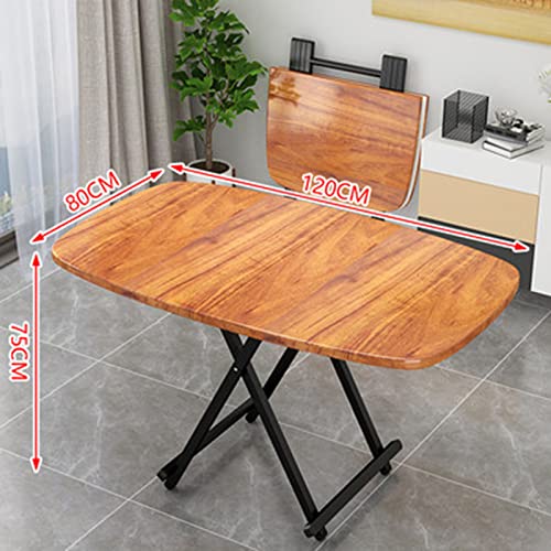 Folding Dining Table, Retractable Multi-Function Desk, Space Saving, Lightweight, for Kitchen Bedroom Office A449006