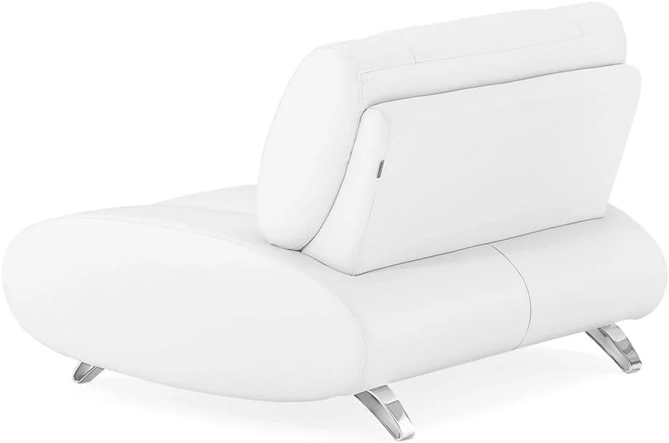 Modern Aspen White Microfiber Leather Chair X6380