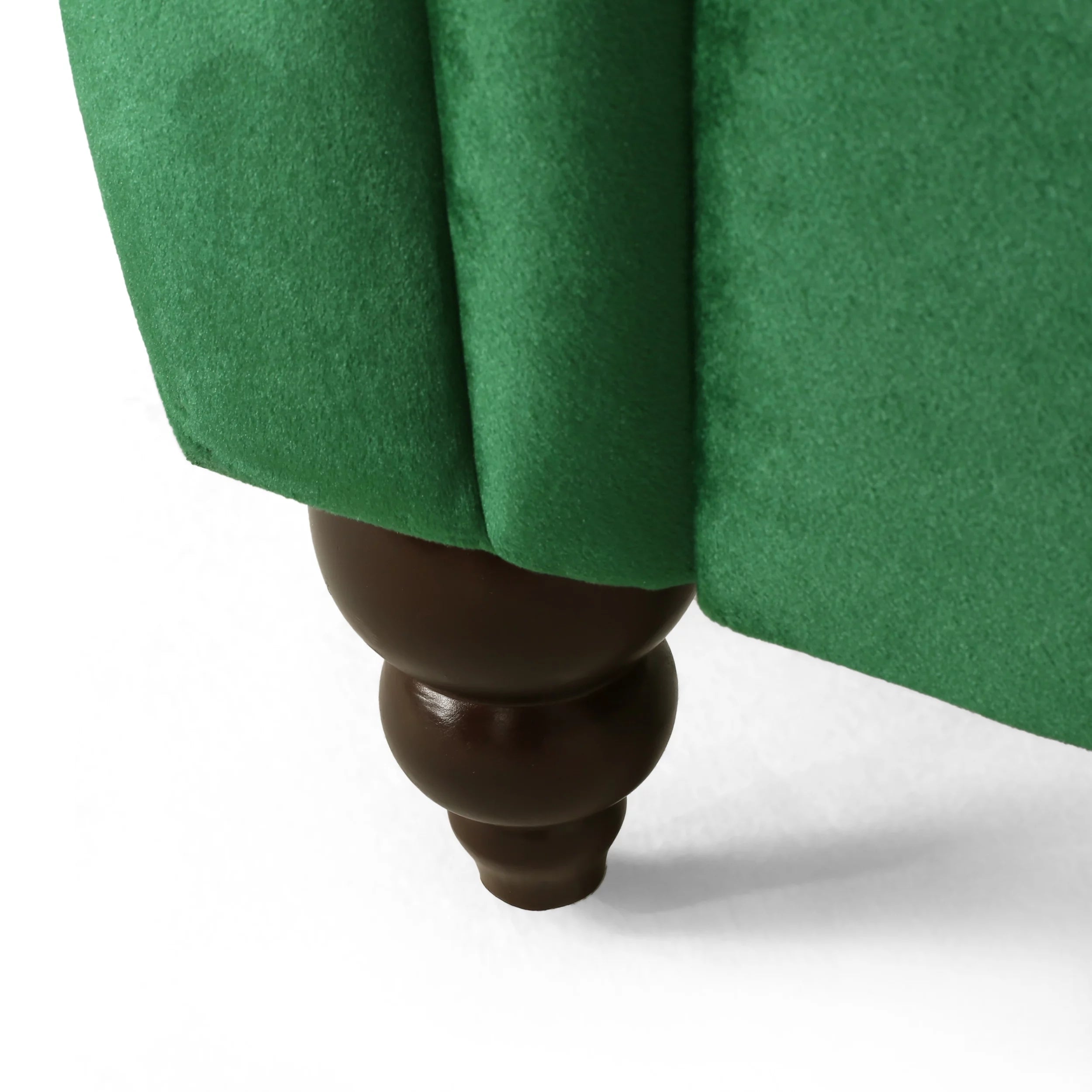 Emerald Tufted Fabric Chaise Lounge K928