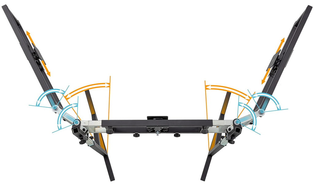 Triple Monitor Floor Stand for Racing and Flight Simulators, VESA Mount U746595