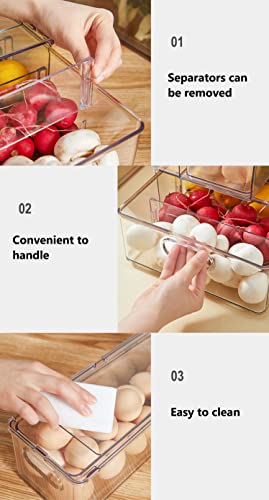 Stackable Refrigerator Organizer Bins with Pull-Out Drawer W455703