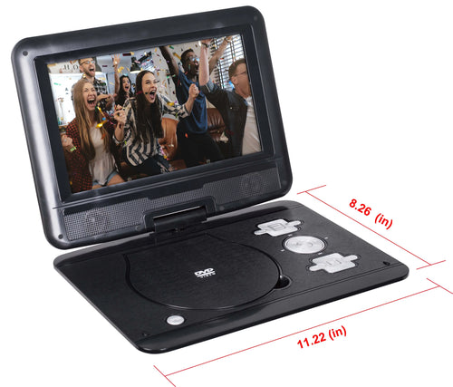 10" Portable DVD/Media Player with 5 hr. Battery, Black P76156