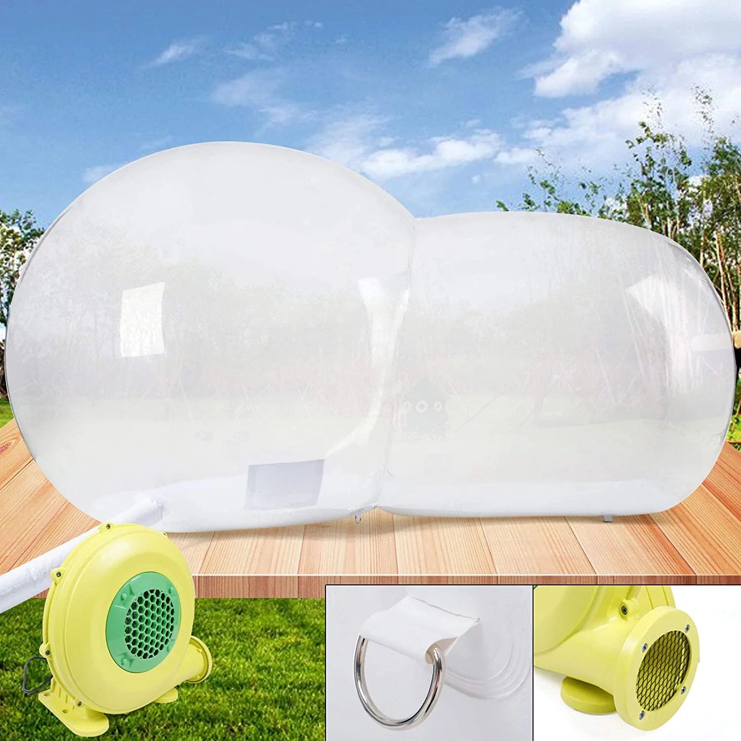 Outdoor Inflatable Clear Bubble Tent Canopy for Family Camping G4165