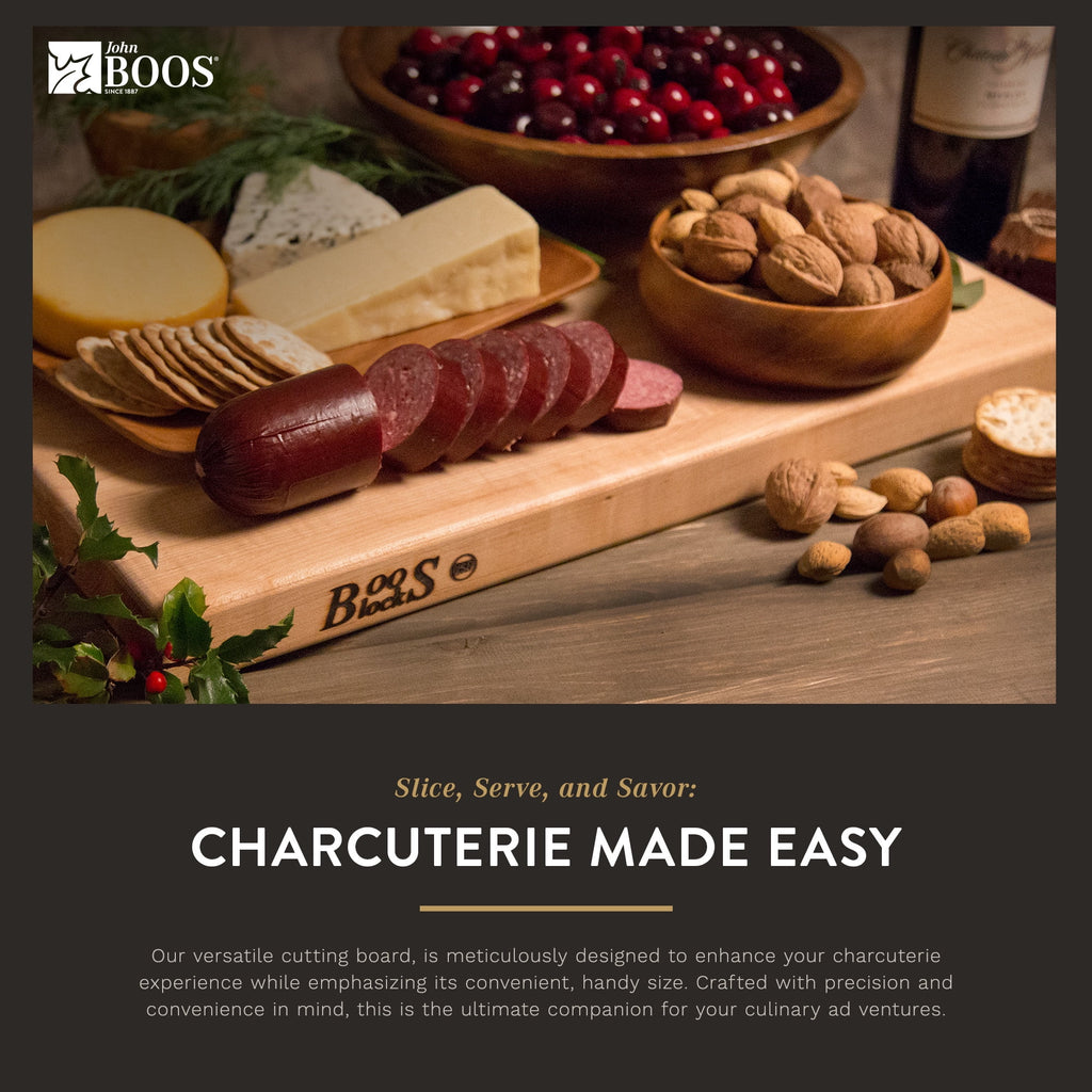 Maple Wood Cutting Board, 20 x 14 x 1.25 Inches I328