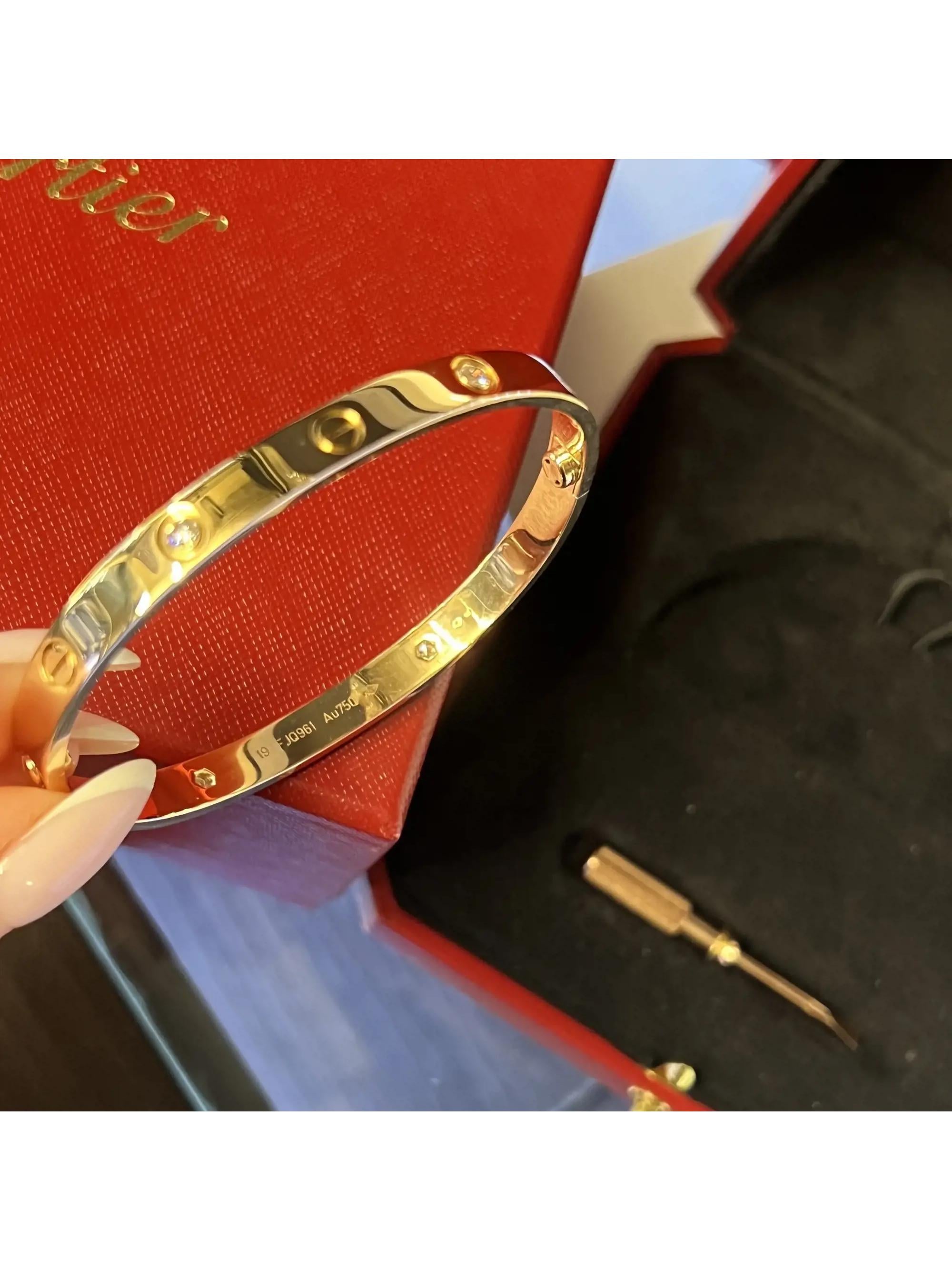 18K Rose Gold Diamond Bracelet L346