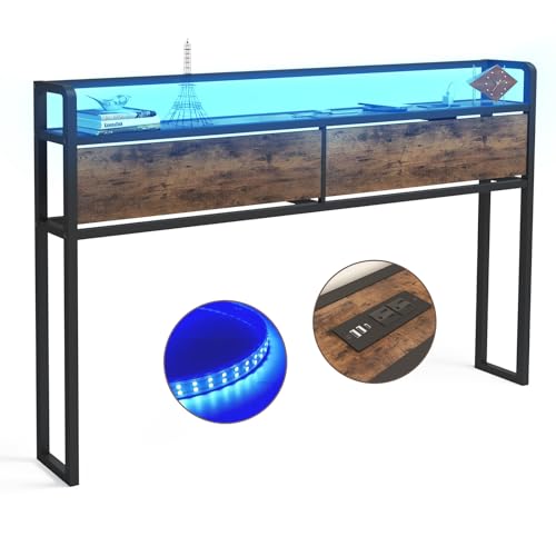 LED Queen Size Headboard Only,Queen Headboard with Storage,Queen Headboard Only with Lights, Headboard Queen Size with USB, Queen Bed Headboard Only for Bedroom