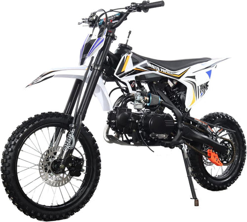 X-PRO Hawk 125cc Dirt Bike with 4-Speed Manual Transmission, Big 17"/14" Tires! Zongshen Brand Engine! (Orange)