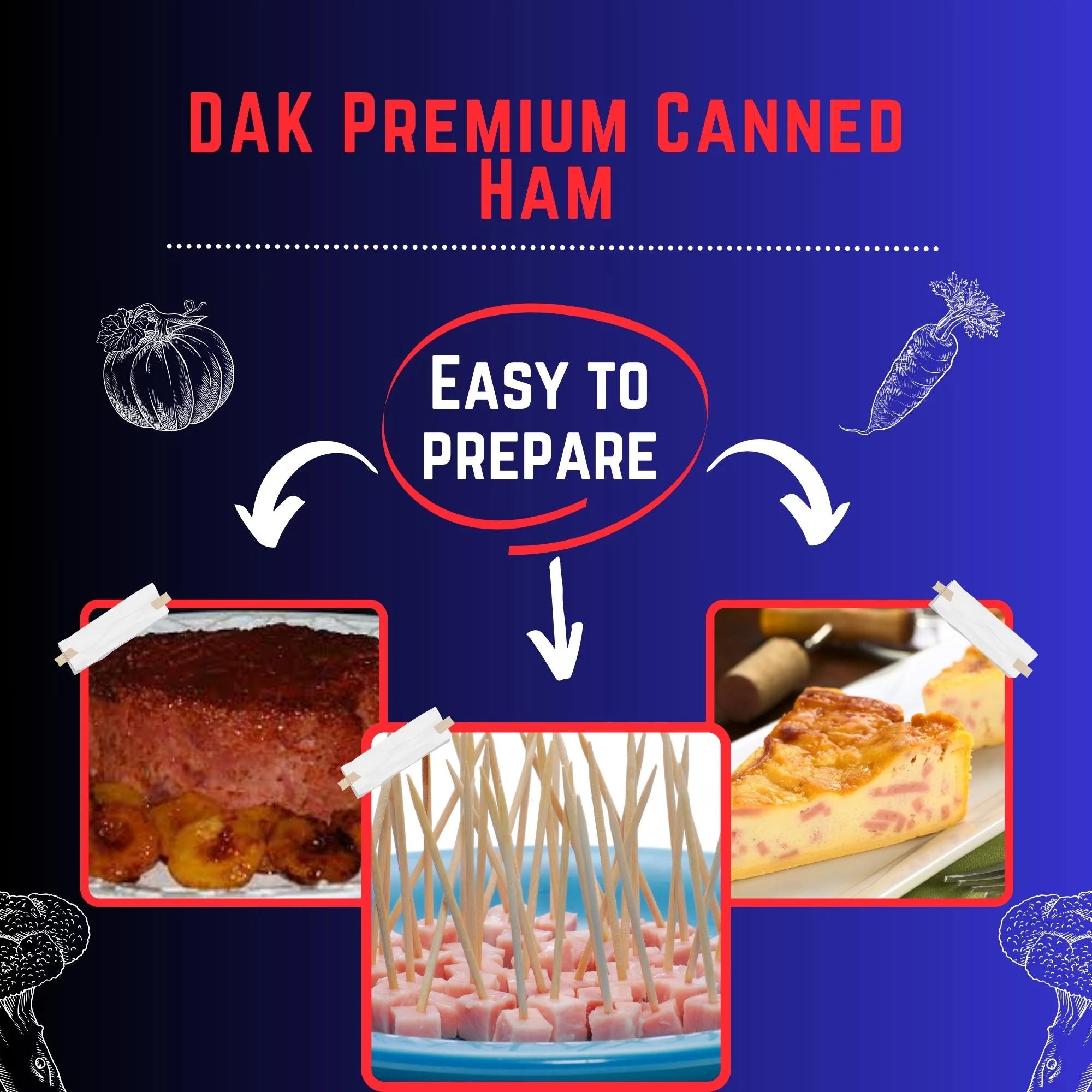 Canned Ham, Fully Cooked Ready to Eat, 4 ct. (16 oz) V4606