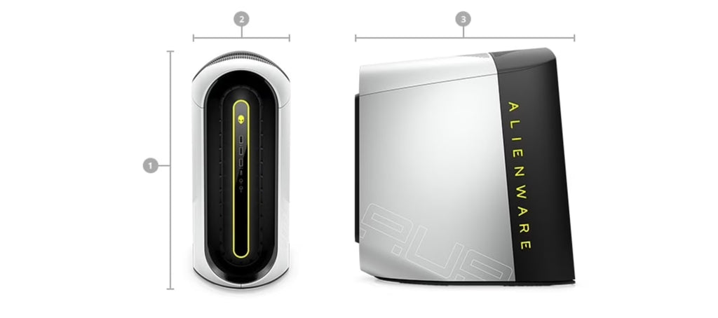 Restored Dell Alienware Aurora R10 Gaming Desktop (2019) Core Ryzen 7 - 2TB HDD - 16GB RAM - RX 5600 8 Cores @ 4.4 GHz - 6GB GDDR5 (Refurbished)