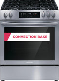 30" Front Control Gas Range with Convection Bake