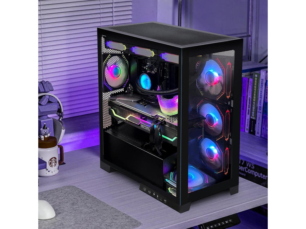 Gaming Desktop - AMD Ryzen 7 5700X - RTX 4060 8G - 32GB DDR4 - 1TB M.2 + 2TB SSD - Windows 11 Pro J848795