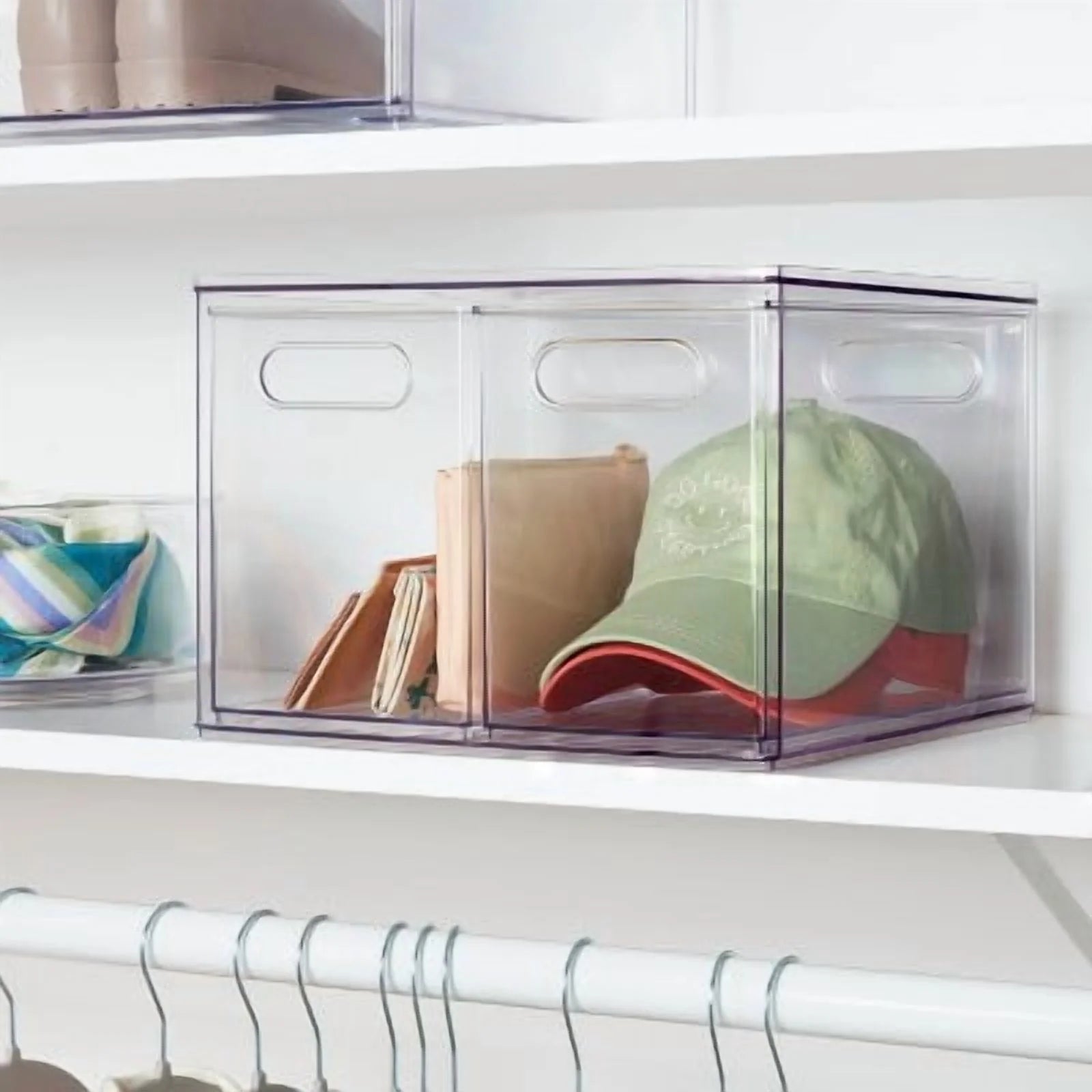 2 Drawer Clear Acrylic Storage Bins L303