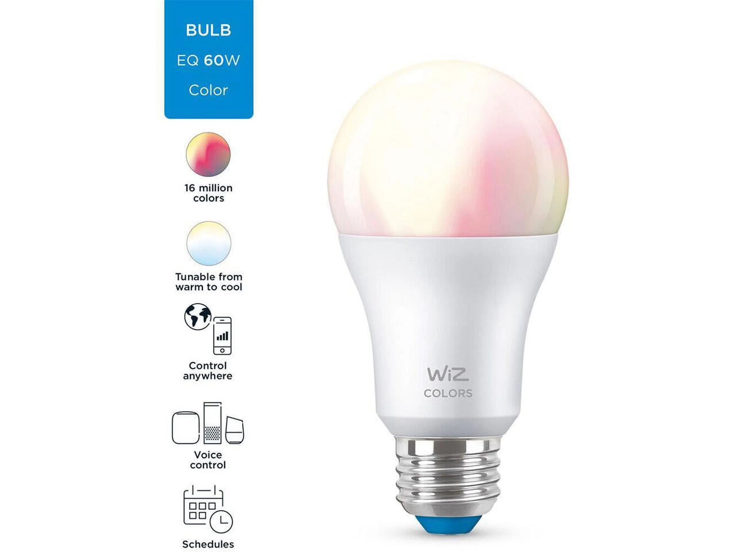 Smart LED Bulb Color 8.8W E26, Wi-Fi + Bluetooth M5181