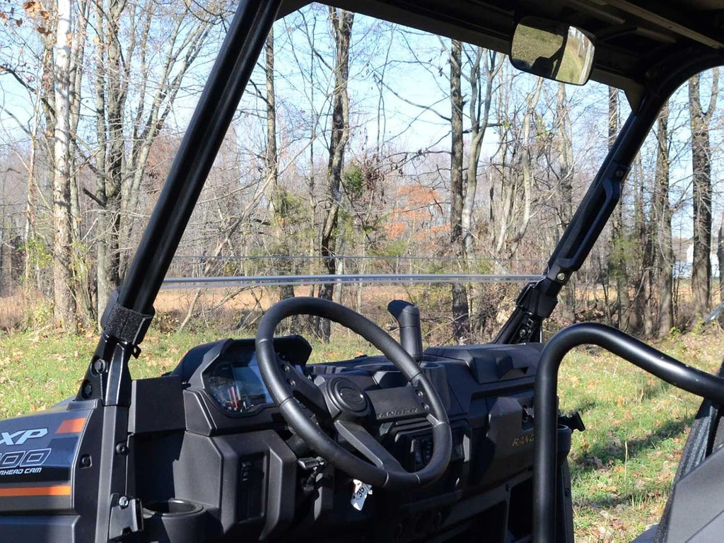 Heavy-Duty Scratch-Resistant Half Windshield for Polaris Ranger XP 1000, 1/4" Clear Polycarbonate S81939