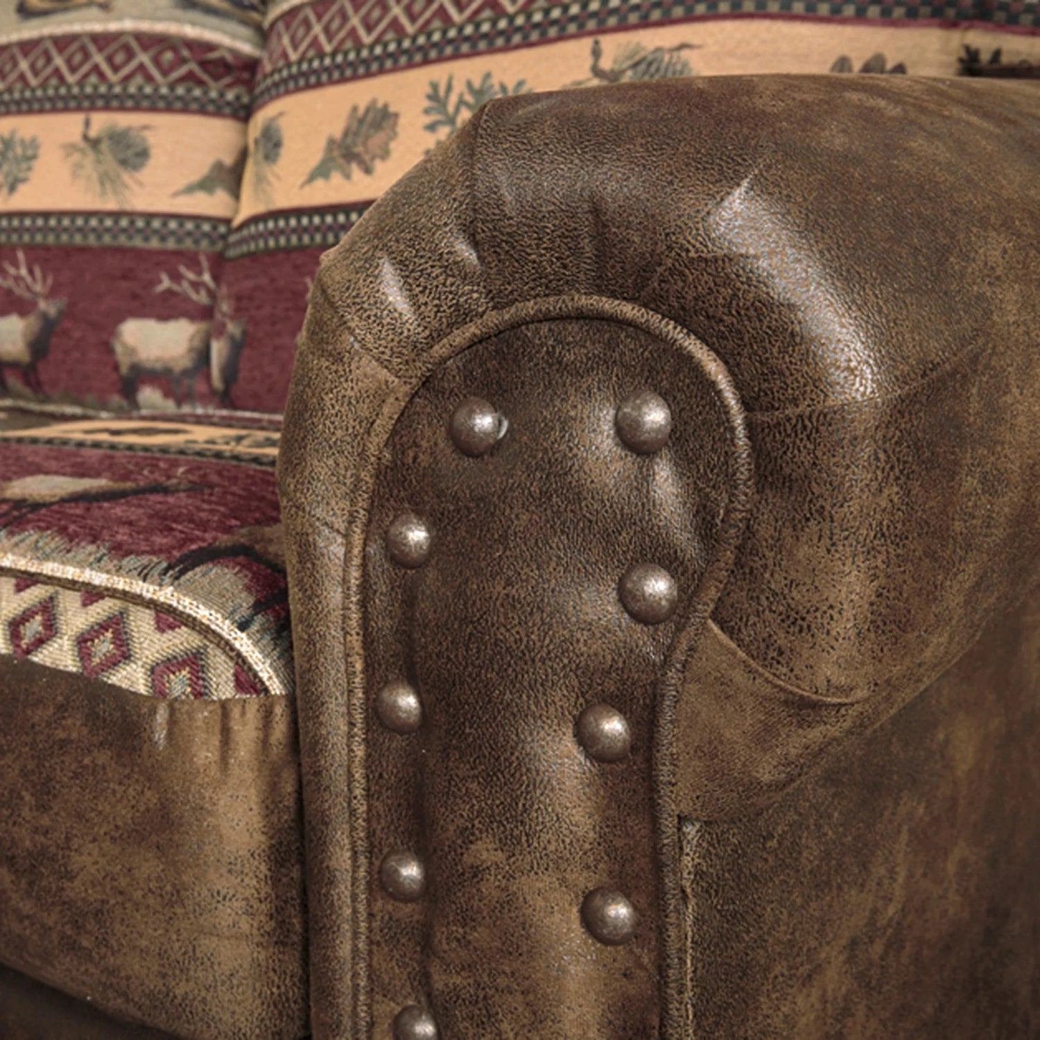 Microfiber Sofa Set in Brown L642190