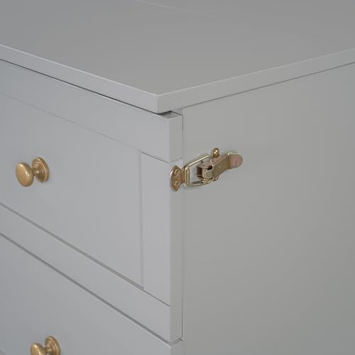 Queen Murphy Bed with Large Drawer, Foldable Wooden Bedframe R46368