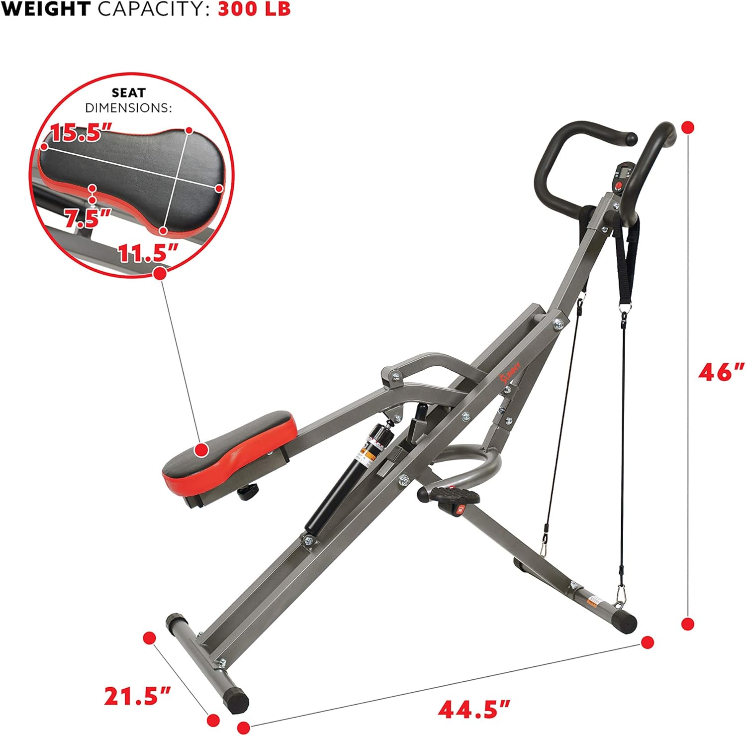 Squat Assist Trainer with Row-N-Ride Pro Function M5809
