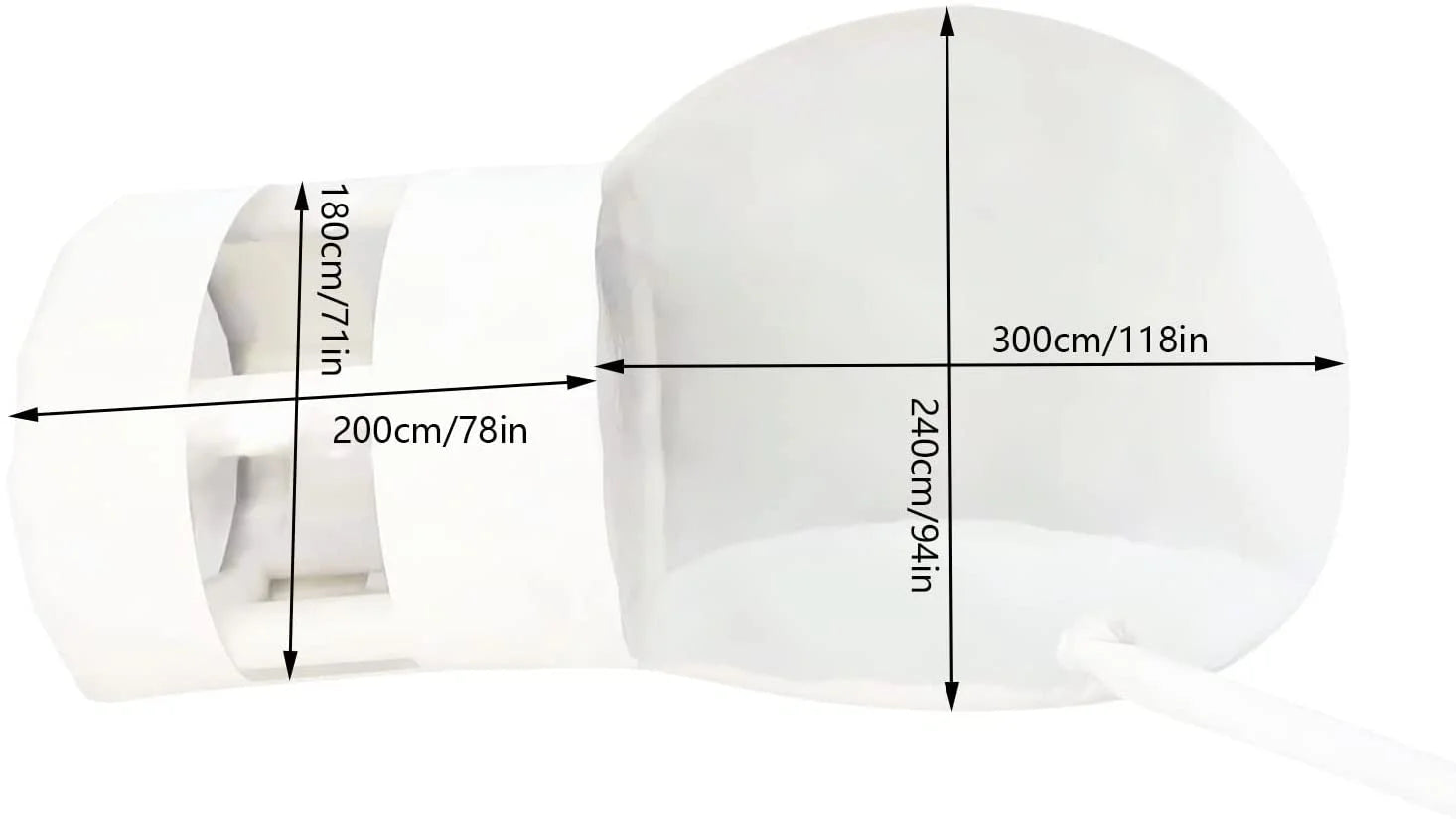 Inflatable Transparent Bubble Tent for Camping and Stargazing A1532