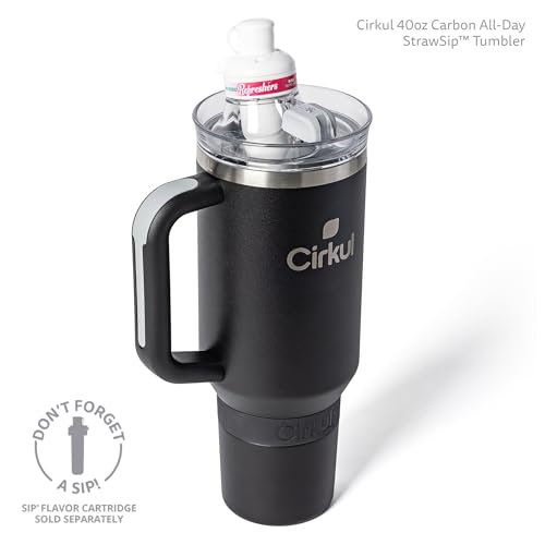 40oz Stainless Steel Tumbler with Handle, Double-Wall Insulated T7917