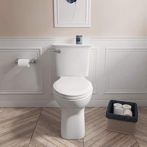 Slow Elongated Closed Front Toilet Seat, White R13872