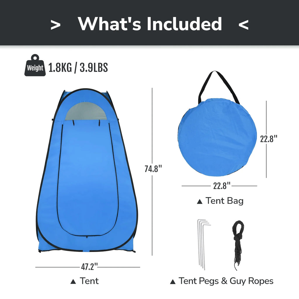 Outdoor Patio Pop Up Camping Shower Tent G9640