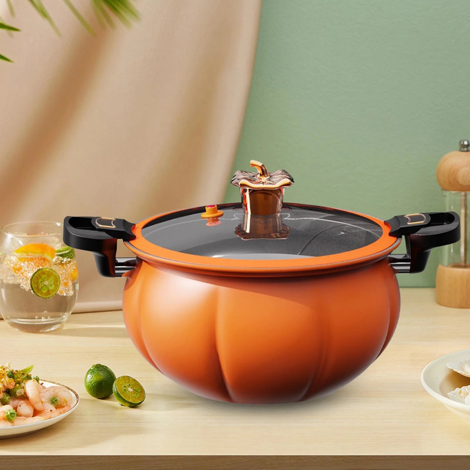 Soup Cooker Pot with Heat Resistant Handle, 6L Slow Cooker and Food Warmer I587