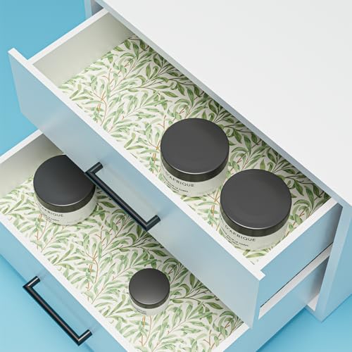 Sage Green Leaf Wallpaper Peel and Stick Boho Floral Contact Paper V711