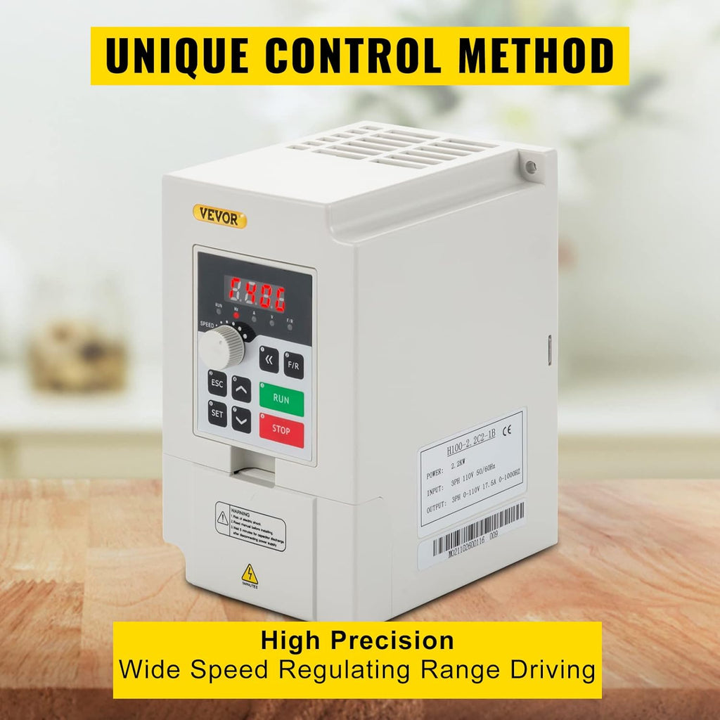 VFD 2.2KW 110V 3HP Variable Frequency Drive for Motor Speed X19758