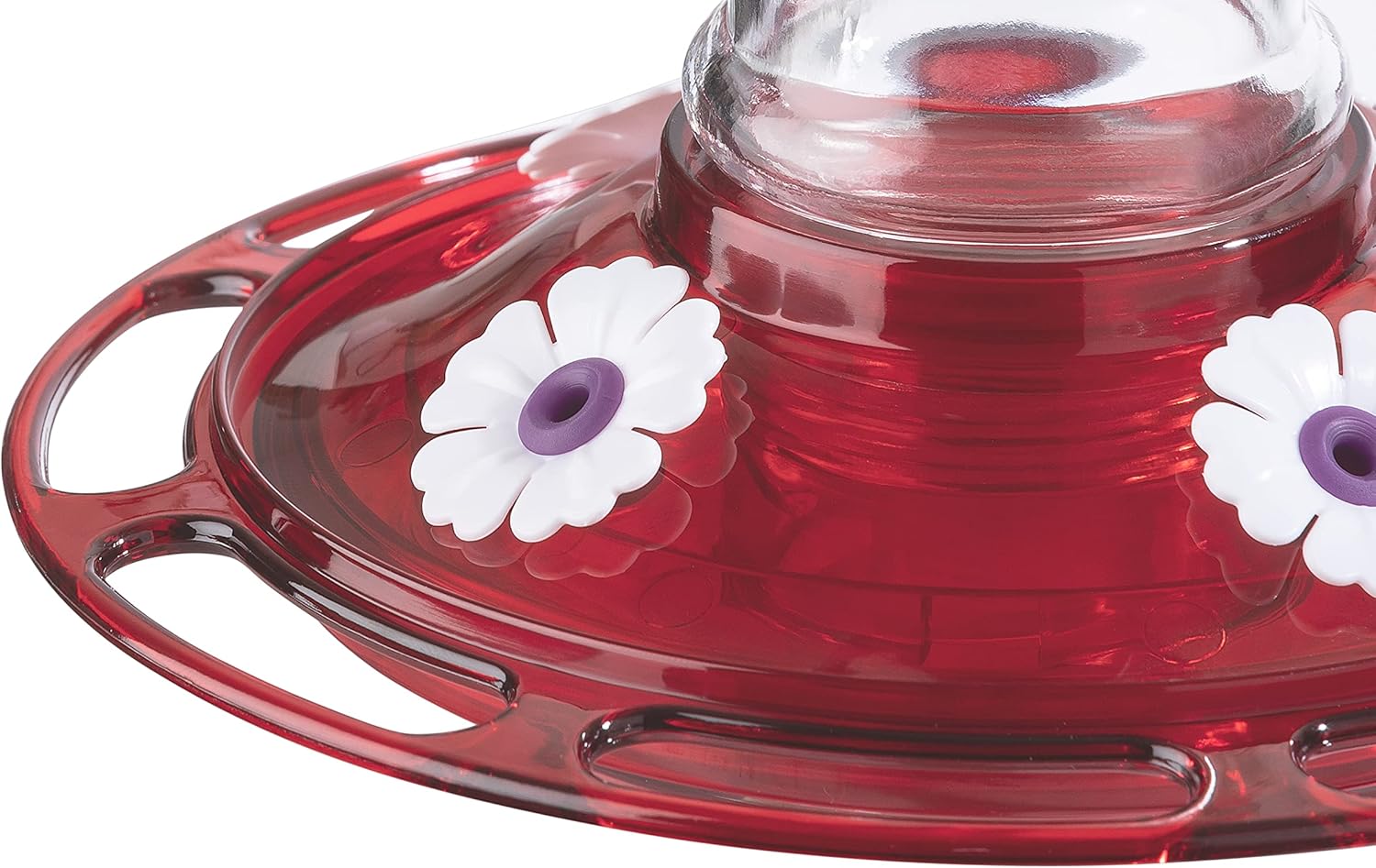 Glass Hummingbird Feeder, 5 Feeding Stations, 20 oz for Outdoors E410